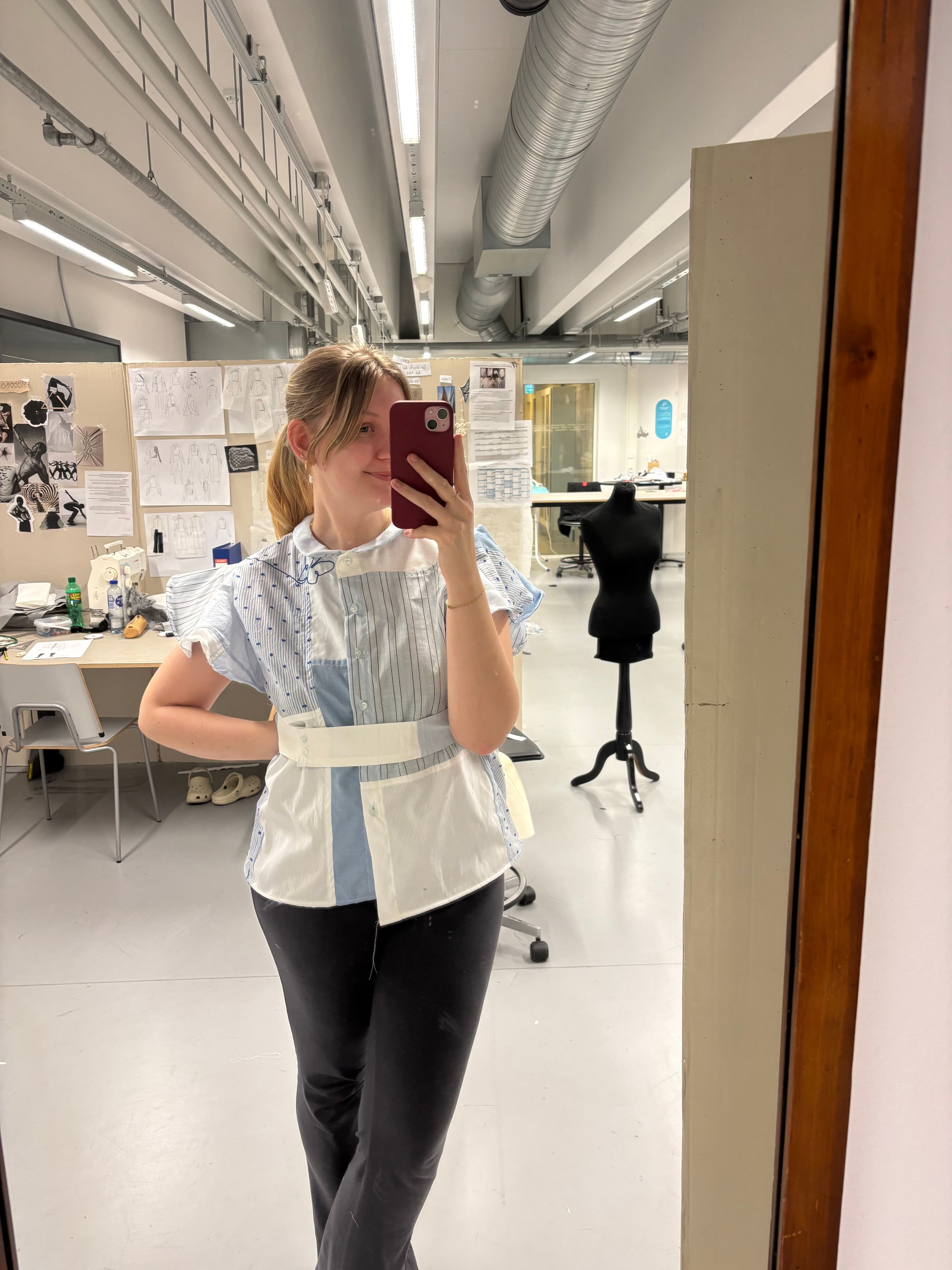 Færdigt resultat af Deconstruct shirting
