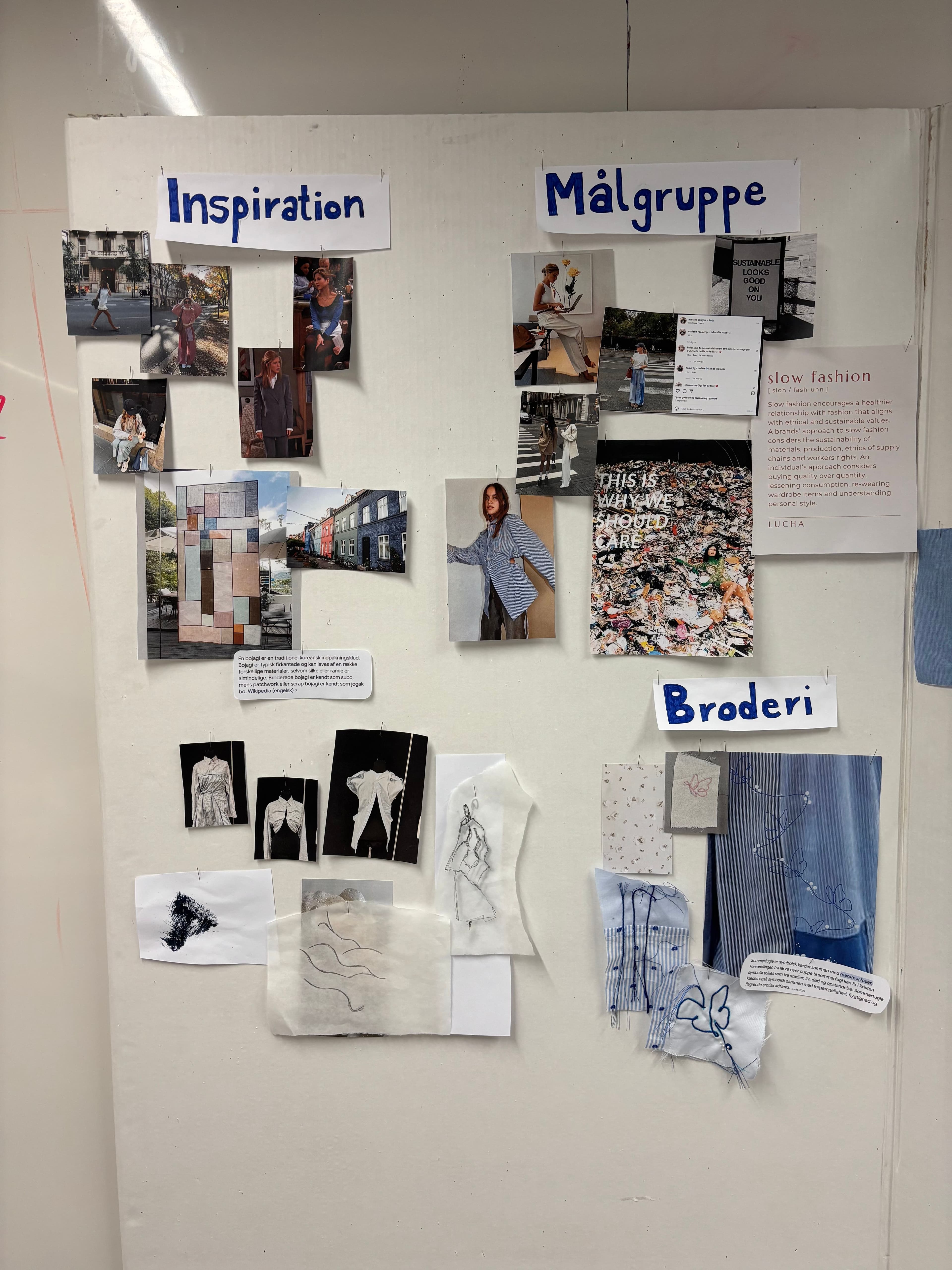 Moodboard for Deconstruct shirting
